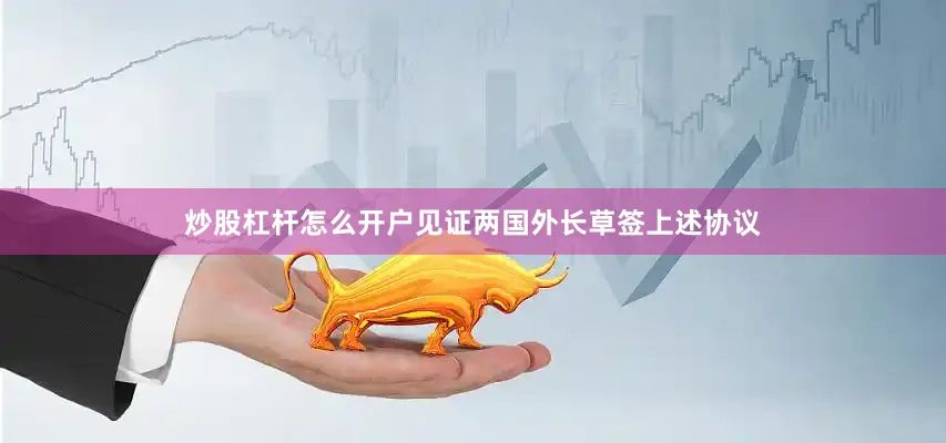 炒股杠杆怎么开户见证两国外长草签上述协议